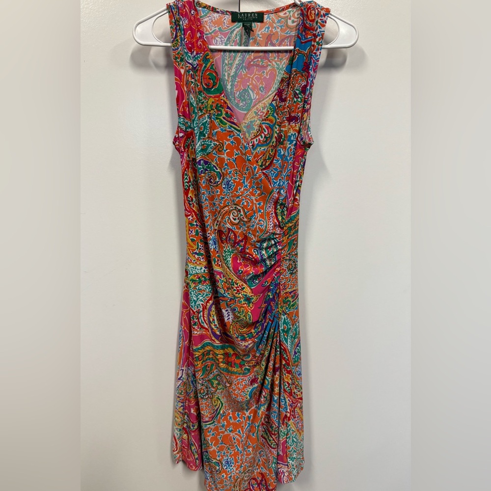 New Ralph Lauren paisley dress.   Vacation.  Summer.  Nice colors, fit.  Preppy.